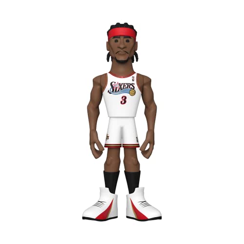 Funko Gold Vinyl: NBA Legends - Allen Iverson 76ers, 12 Inch Premium Vinyl Figure with Chase (Styles May Vary)