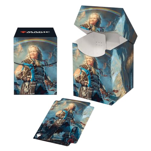 Ultra Pro - MTG The Lost Caverns of Ixalan Deck Box Ixalan Ruins for Magic: The Gathering, Protect & Store Commander Decks, Collectible Card Storage, Magnetic Closure, 100+ Card Storage