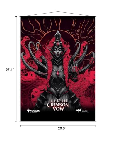 Magic: The Gathering - Innistrad Crimson Vow Wall Scroll V1 featuring Olivia Key - Add a Pop of Color to Your Room , Office , Living Room and Show off the Vibrant Artwork to Friends and Family