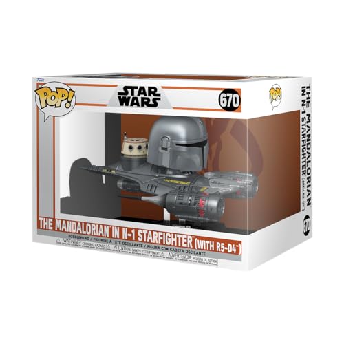 Funko Pop! Ride Super Deluxe: The Mandalorian in N-1 Starfighter with R5-D4