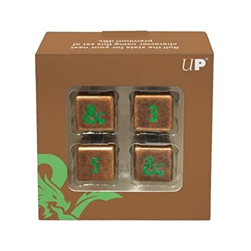 Heavy Metal Feywild Copper and Green D6 Dice Set for Dungeons & Dragons - Great for RPG, DND, MTG as Gamer Dice or Board Gaming Dice