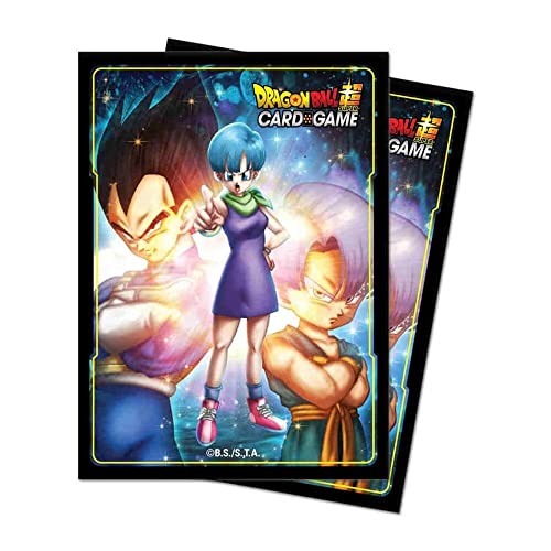 Bulma, Vegeta, and Trunks Standard Size Deck Protector Sleeves (65ct) for Dragon Ball Super