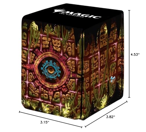 Ultra Pro - MTG The Lost Caverns of Ixalan Deck Box Ixalan Ruins for Magic: The Gathering, Protect & Store Commander Decks, Collectible Card Storage, Magnetic Closure, 100+ Card Storage