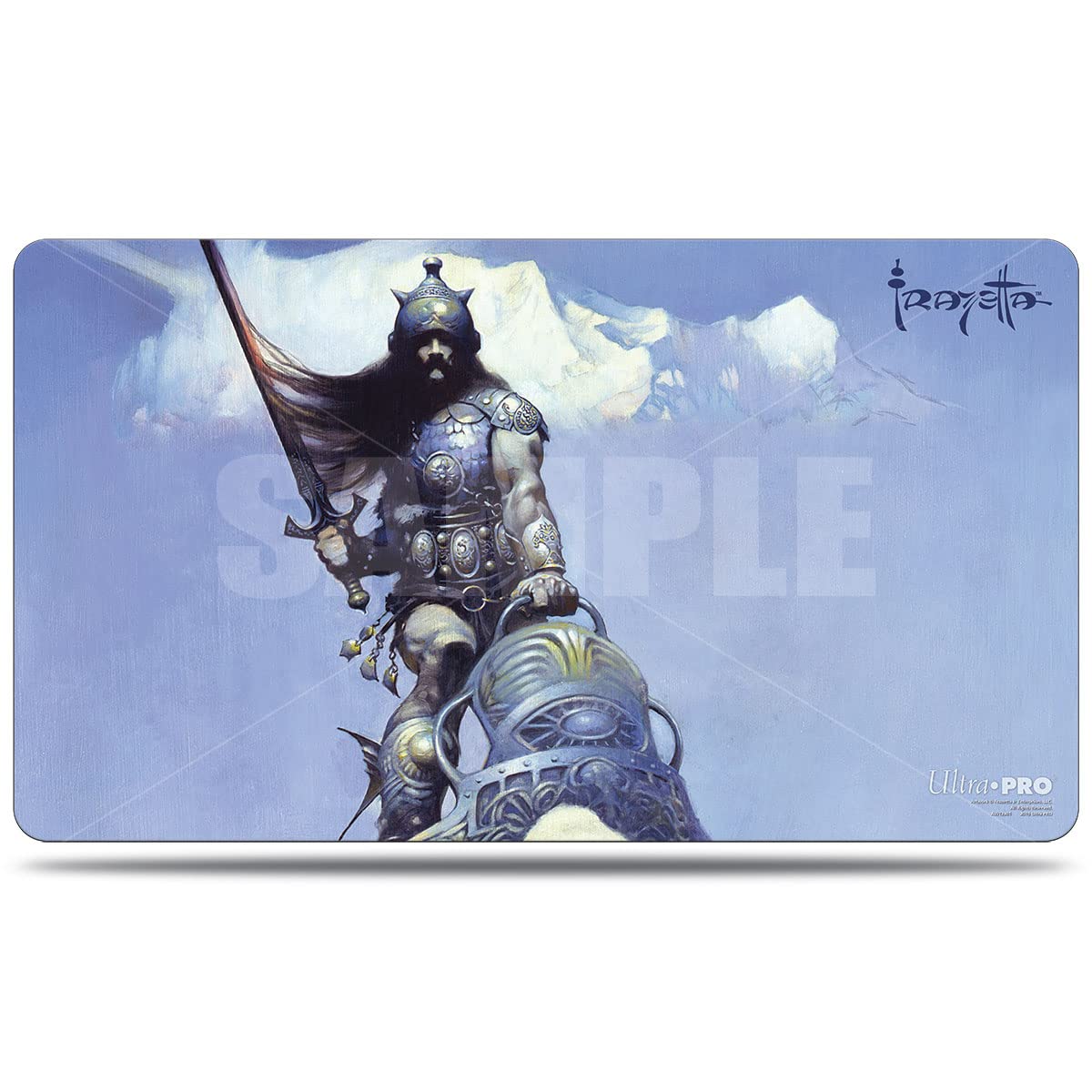 Silver Warrior Playmat by Frank Frazetta