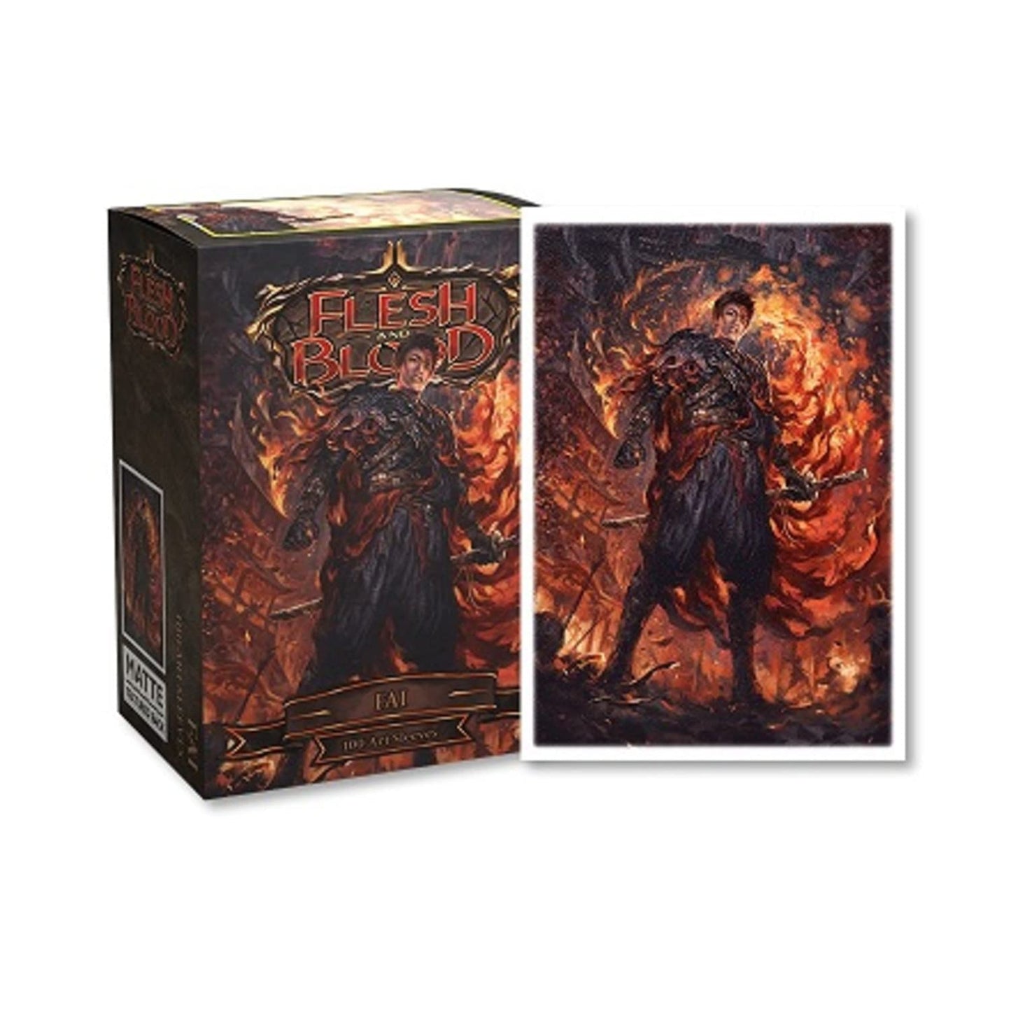 Arcane Tinmen Dragon Shield Sleeves – Flesh and Blood: FAI 100 CT - MTG Card Sleeves are Smooth & Tough - Compatible with Pokemon & Magic The Gathering Card Sleeves (AT-16051)