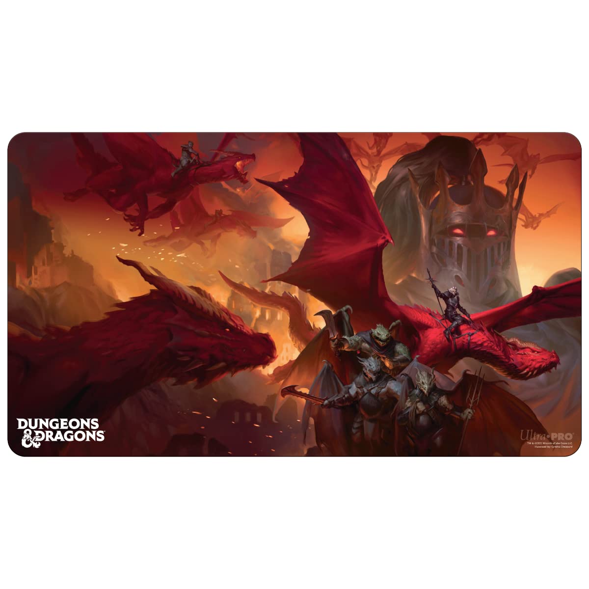 Ultra Pro - Dungeons & Dragons Playmat Dragonlance Shadow of The Dragon Queen - Protect Your Collectible Cards During Gameplay from Scuffs & Scratches, Perfect Use as Mouse Pad, Desk Pad, Desk Mat