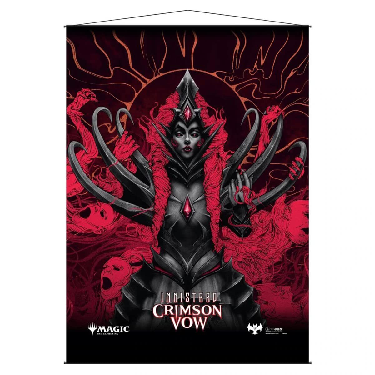 Magic: The Gathering - Innistrad Crimson Vow Wall Scroll V1 featuring Olivia Key - Add a Pop of Color to Your Room , Office , Living Room and Show off the Vibrant Artwork to Friends and Family