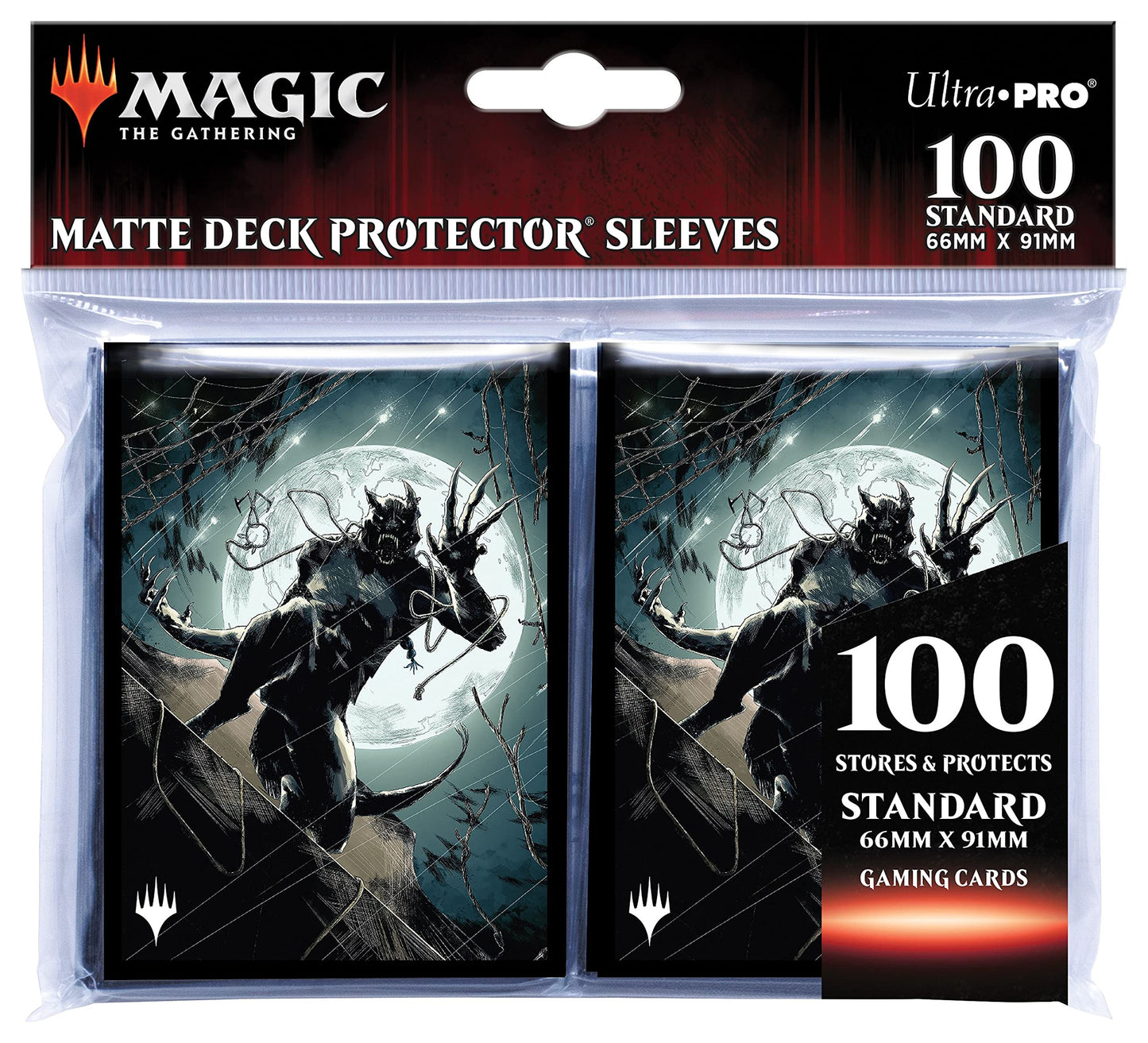 Innistrad Midnight Hunt 100ct Sleeves V2 Featuring Seafaring Werewolf for Magic: The Gathering