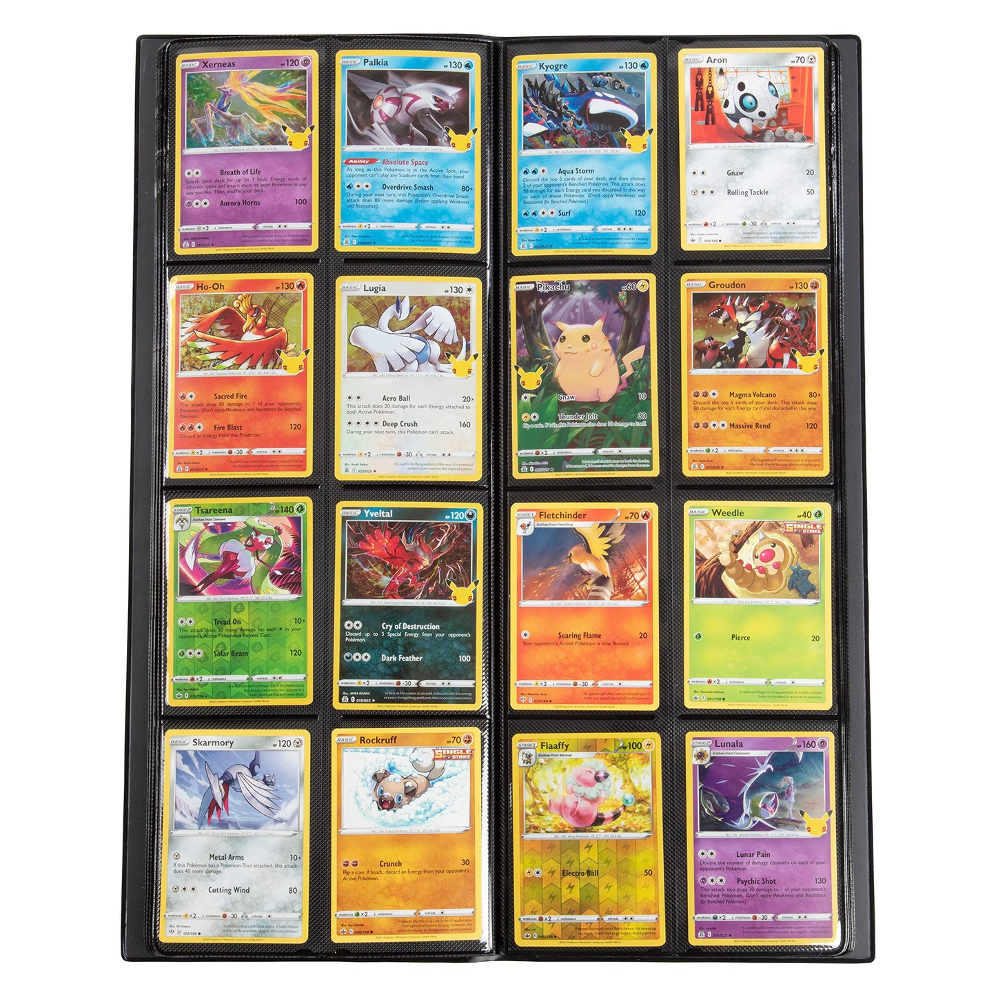 Monster Tower Binder -20 Side Loading Padded Pages that hold 320 cards -Compatible with Yugioh, Magic The Gathering & Pokemon -Unique Trading Card Album with 8 pocket(2 x 4)Configuration - Matte Black